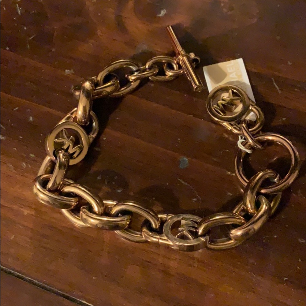 NWT Michael Kors logo toggle bracelet